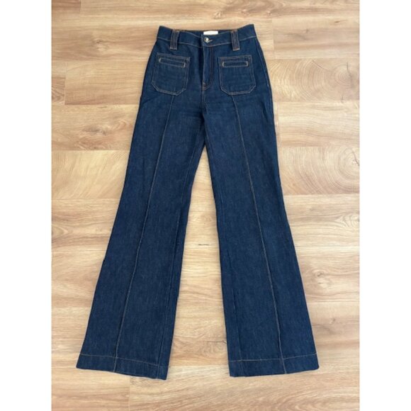 Sezane (Original) 70's Trousers - High Waist Jeans - Picture 6 of 8
